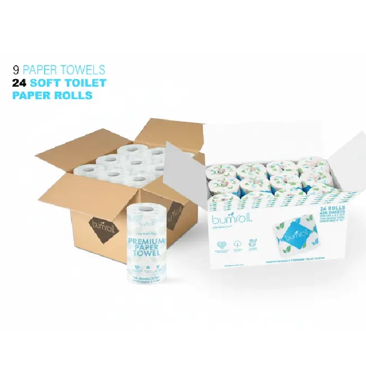 9 Paper Towels & 24 Soft Toilet Rolls